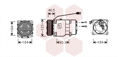 Compressor, air conditioning (0900K257)