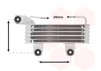 Oil Cooler, automatic transmission (82013700)