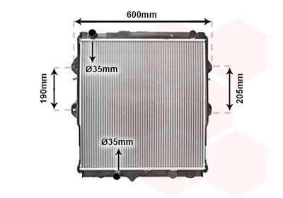 Radiator, engine cooling (53002292)