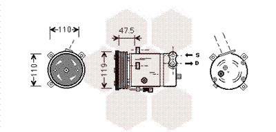 Compressor, air conditioning (3700K277)