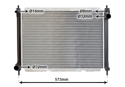 Radiator, engine cooling (13002261)