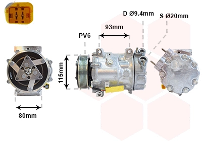 Compressor, air conditioning (0901K706)