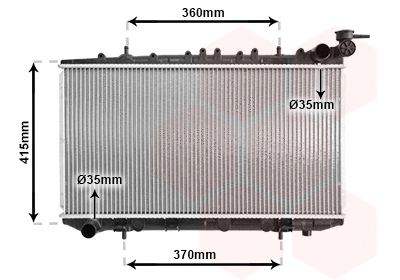 Radiator, engine cooling (13002094)