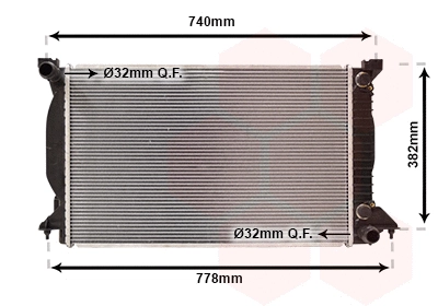 Radiator, engine cooling (03002207)