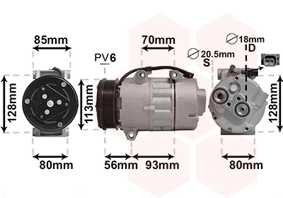Compressor, air conditioning (1800K416)