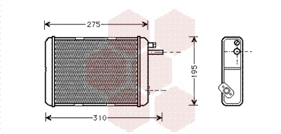 Heat Exchanger, interior heating (28006018)