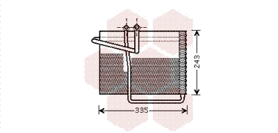 Evaporator, air conditioning (0700V042)