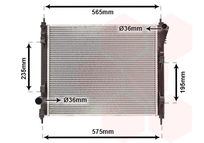 Radiator, engine cooling (13012711)