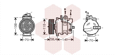 Compressor, air conditioning (0300K274)