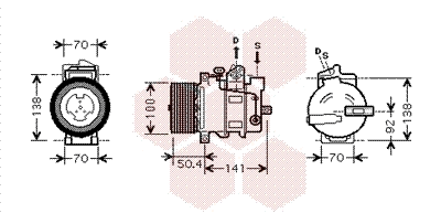 Compressor, air conditioning (3000K431)
