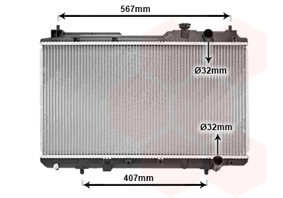 Radiator, engine cooling (25002175)