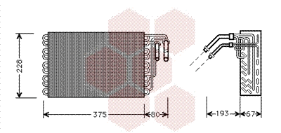 Evaporator, air conditioning (3000V020)