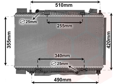 Radiator, engine cooling (18012704)