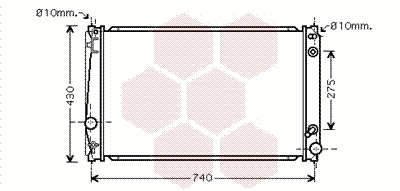 Radiator, engine cooling (53002420)