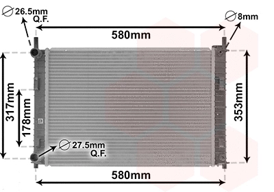 Radiator, engine cooling (18002326)
