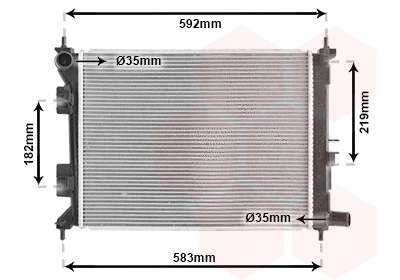 Radiator, engine cooling (82012723)