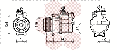 Compressor, air conditioning (0200K204)