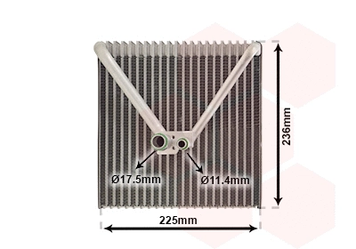 Evaporator, air conditioning (7600V011)