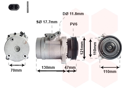 Compressor, air conditioning (0800K036)