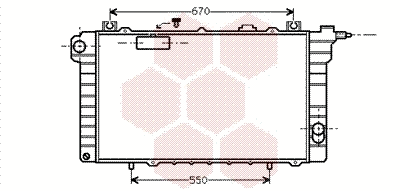 Radiator, engine cooling (13002111)