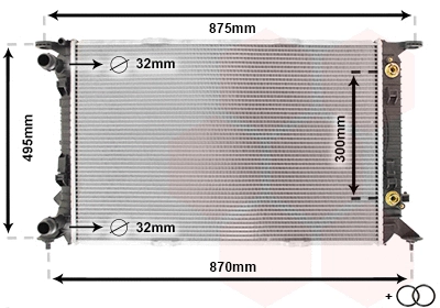 Radiator, engine cooling (03002293)
