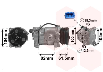 Compressor, air conditioning (5800K167)