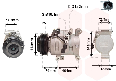 Compressor, air conditioning (2701K702)