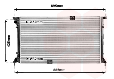 Radiator, engine cooling (43002313)