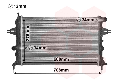 Radiator, engine cooling (37002296)