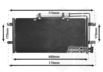 Condenser, air conditioning (58015195)