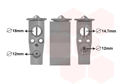 Expansion Valve, air conditioning (58011701)