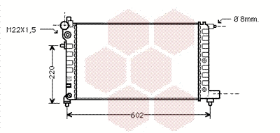 Radiator, engine cooling (40002004)