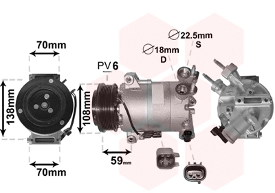 Compressor, air conditioning (1800K586)
