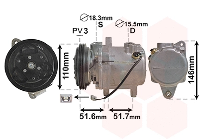 Compressor, air conditioning (2901K157)