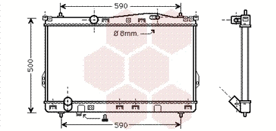 Radiator, engine cooling (82002077)