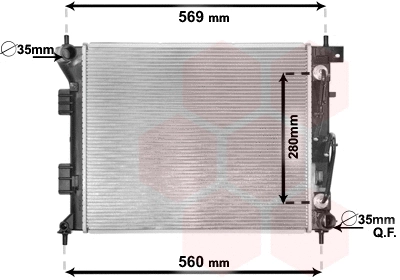 Radiator, engine cooling (82002351)
