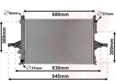 Radiator, engine cooling (59002114)