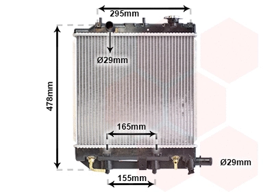Radiator, engine cooling (27002166)