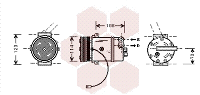 Compressor, air conditioning (3700K287)