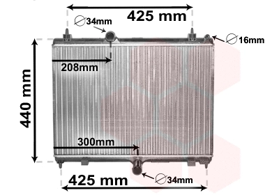 Radiator, engine cooling (40002358)