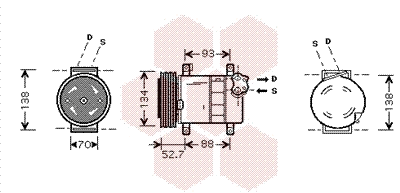 Compressor, air conditioning (1700K088)