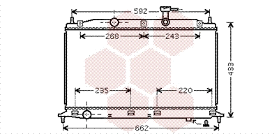 Radiator, engine cooling (82002188)