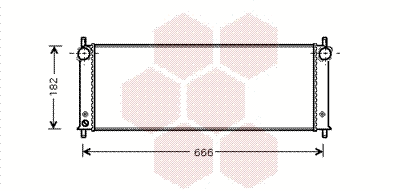 Radiator, engine cooling (74002045)