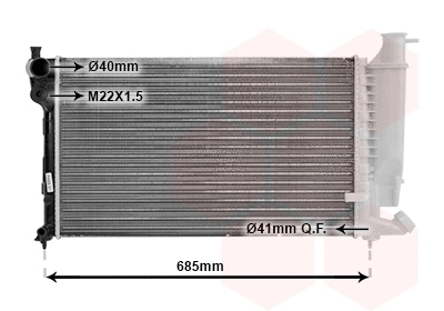 Radiator, engine cooling (09002114)