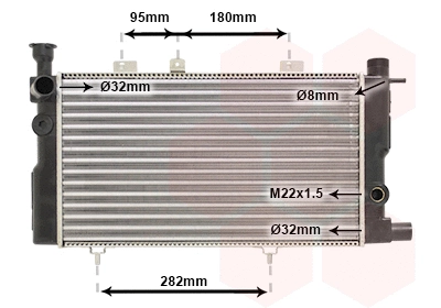 Radiator, engine cooling (40002095)