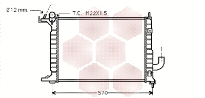 Radiator, engine cooling (37002218)