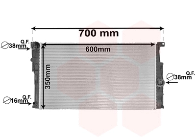Radiator, engine cooling (06002453)