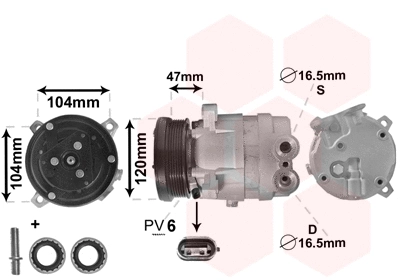 Compressor, air conditioning (0800K054)