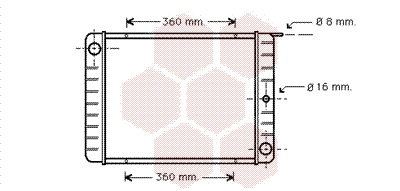 Radiator, engine cooling (59002002)