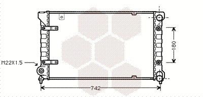 Radiator, engine cooling (49002019)